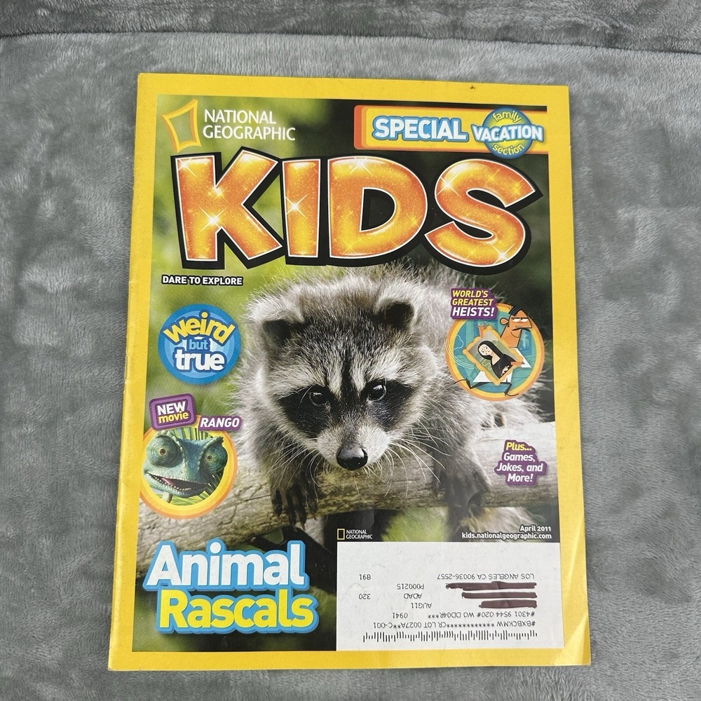 National Geographic KIDS Magazine April 2011 Animal Rascals